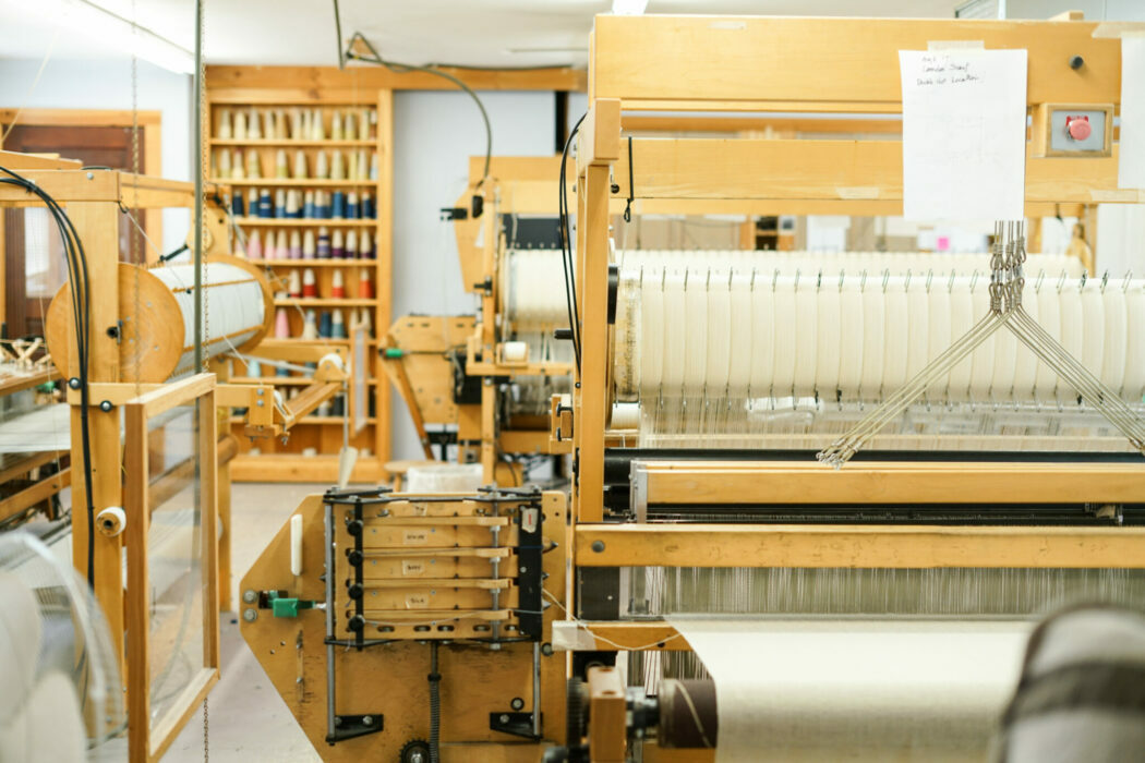 Swans Island weaving studio in Northport