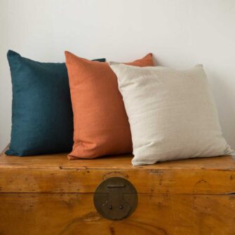 Swans Island Linen Pillow Covers. 100% all-natural Linen. Comes in many colors.